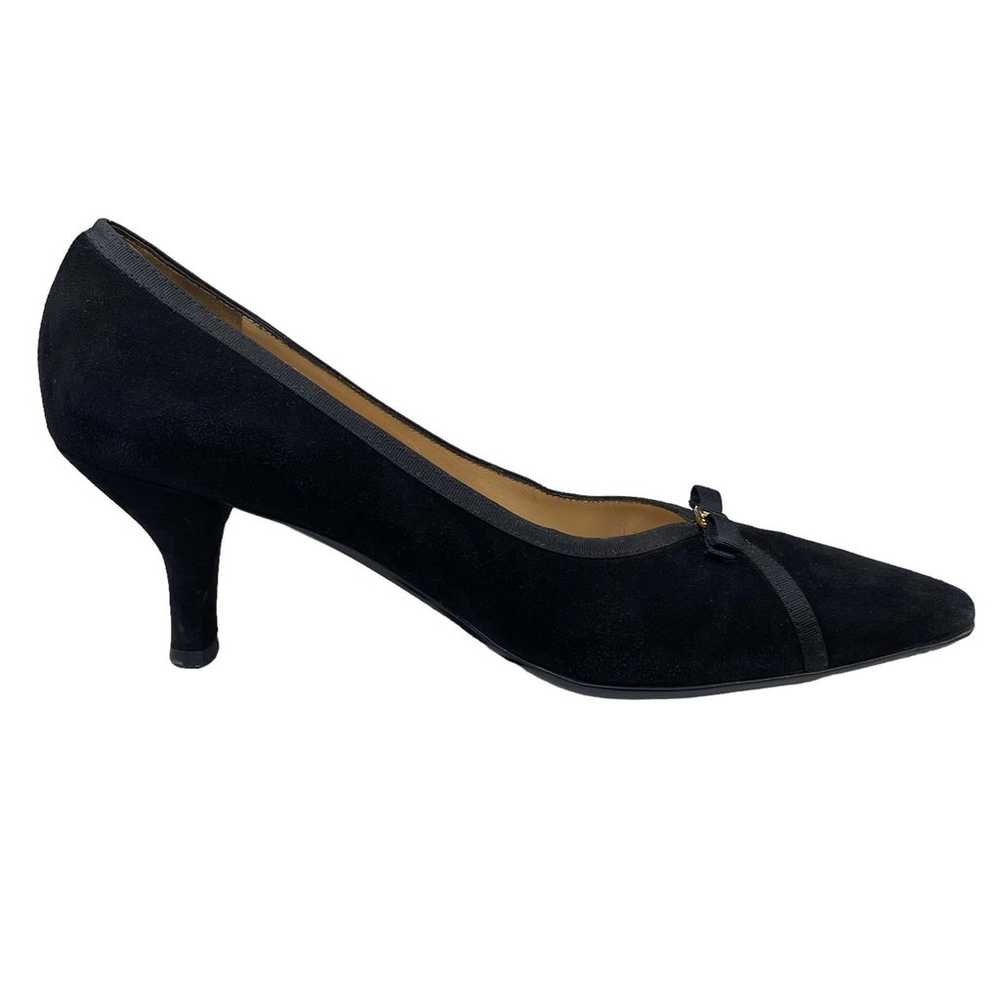 Salvatore Ferragamo Women’s Black Suede Pumps Siz… - image 4