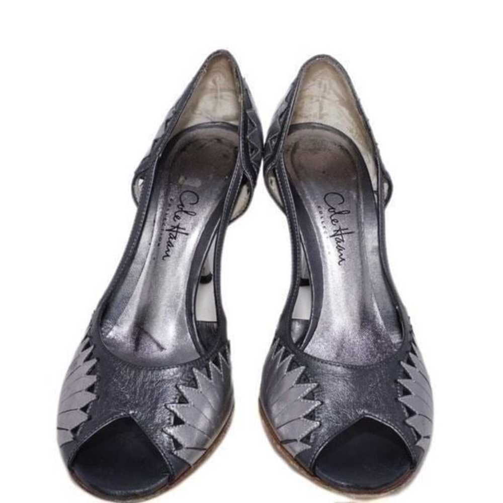 Cole Haan Metallic Silver Pumps, Size 6.5 - image 2