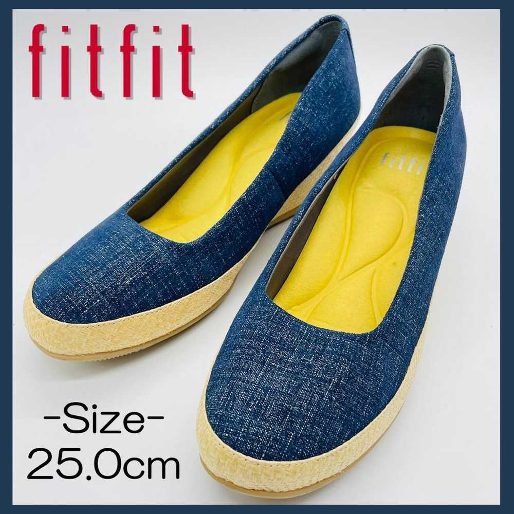 【Beautiful Condition】 Fit-fit☆Pumps Canvas☆25cm☆N… - image 1