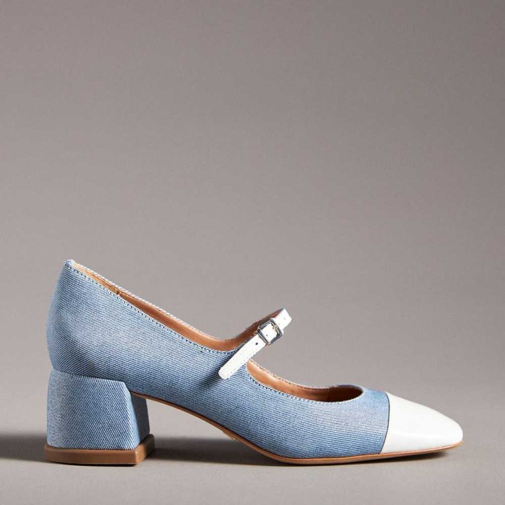 Anthropologie Vicenza Colorblock Mary Jane Heels - image 2