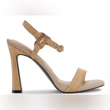 Karl Lagerfeld Paris Women’s Cybil Raffia Ankle S… - image 1