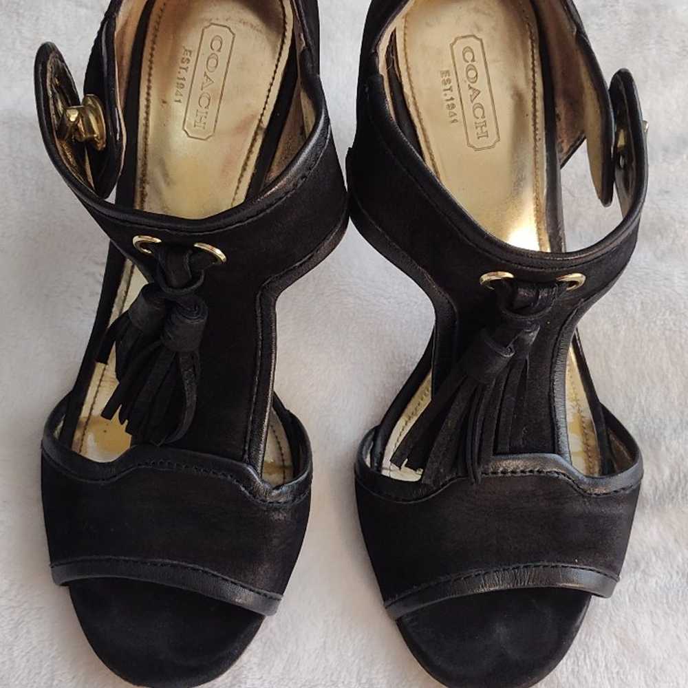 Coach black 9B heels - image 1