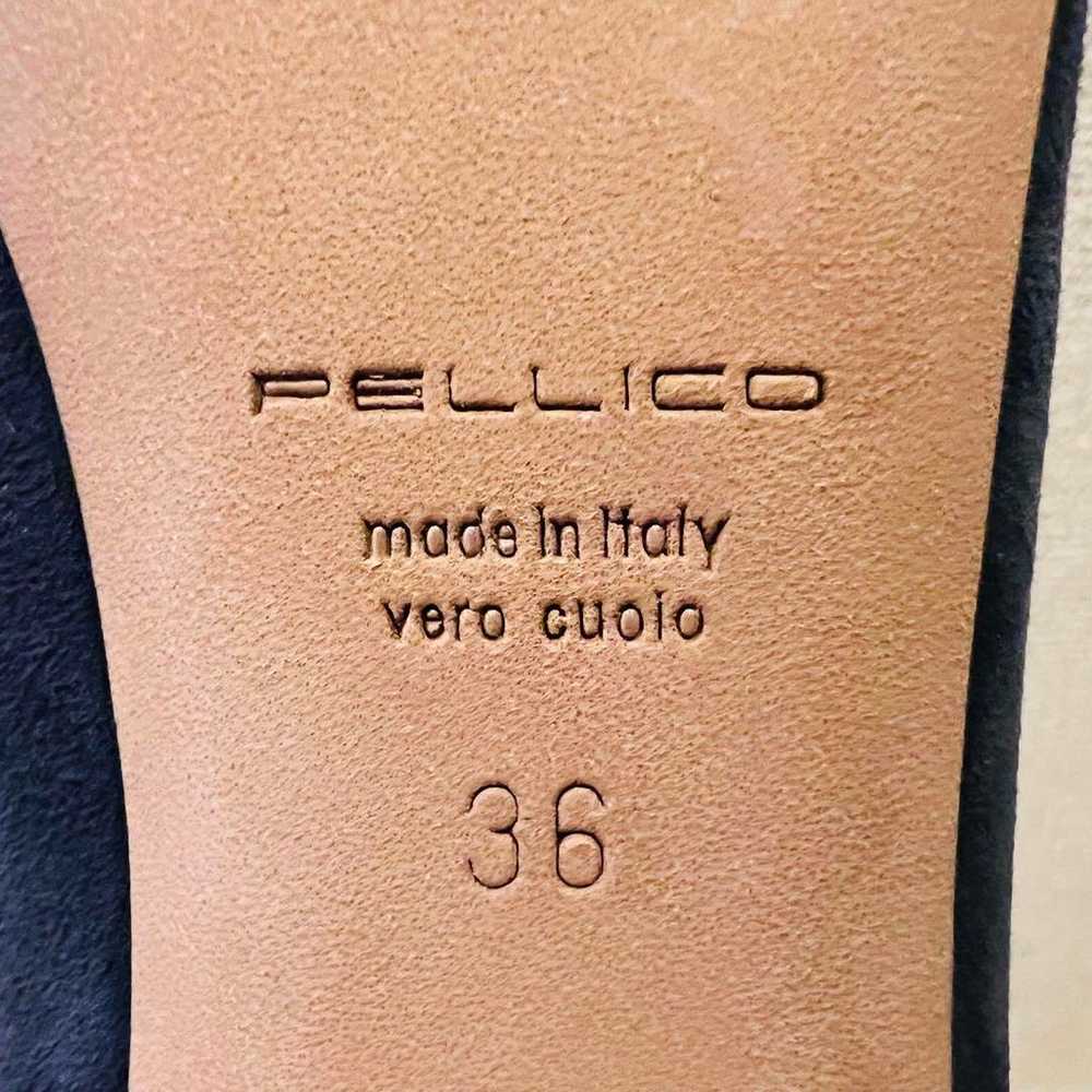 【Almost unused】PELLICO Pumps Suede Navy - image 10