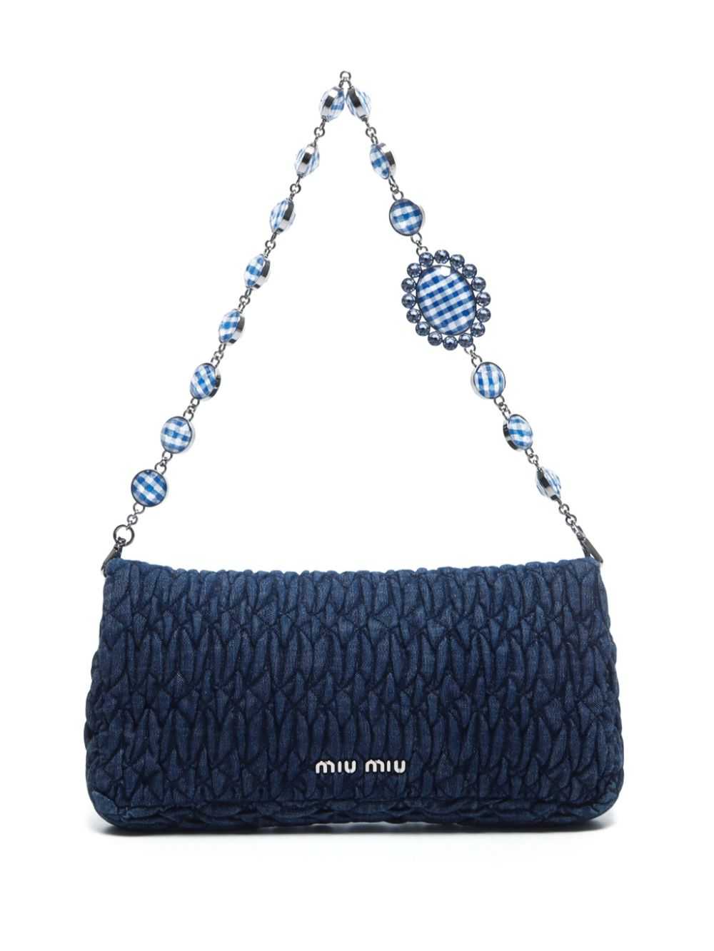 Miu Miu Pre-Owned 2010s denim matelásse shoulder … - image 2