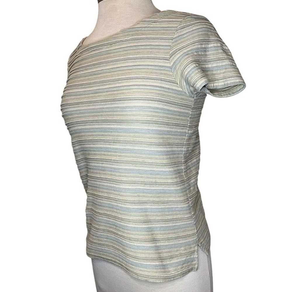 Vintage J. Jill Women SP Striped Short Sleeve  Co… - image 3