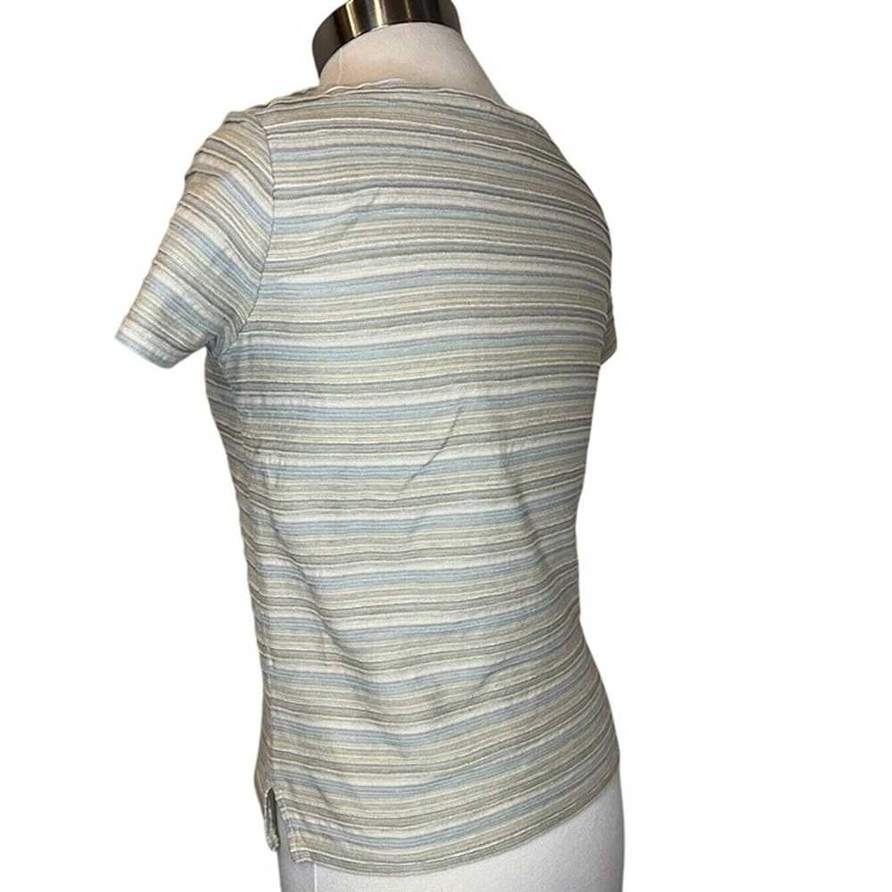 Vintage J. Jill Women SP Striped Short Sleeve  Co… - image 5