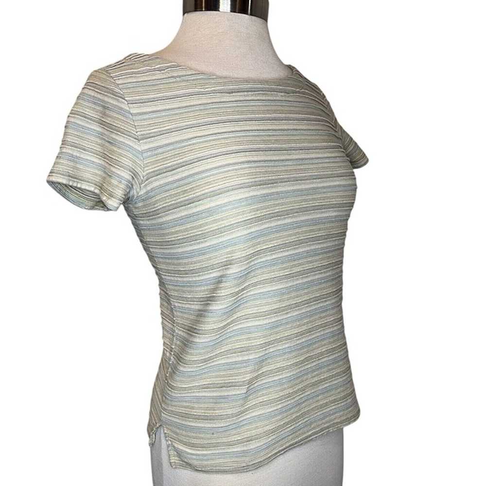 Vintage J. Jill Women SP Striped Short Sleeve  Co… - image 8