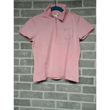 Talbots Vintage Womens Pink Strech Shirt Polo Cas… - image 1