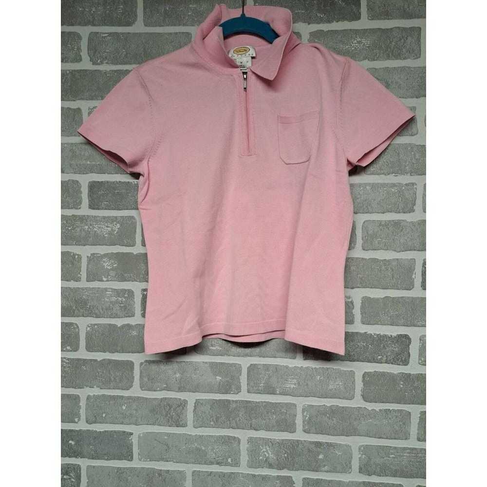 Talbots Vintage Womens Pink Strech Shirt Polo Cas… - image 2