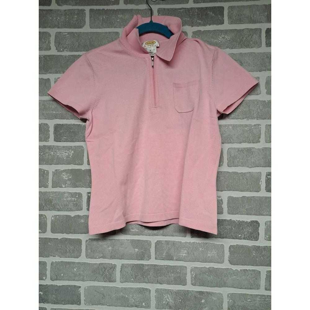 Talbots Vintage Womens Pink Strech Shirt Polo Cas… - image 3