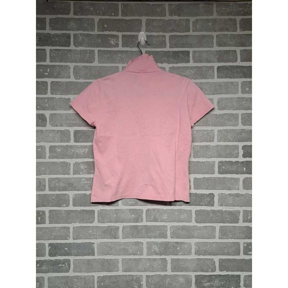 Talbots Vintage Womens Pink Strech Shirt Polo Cas… - image 9