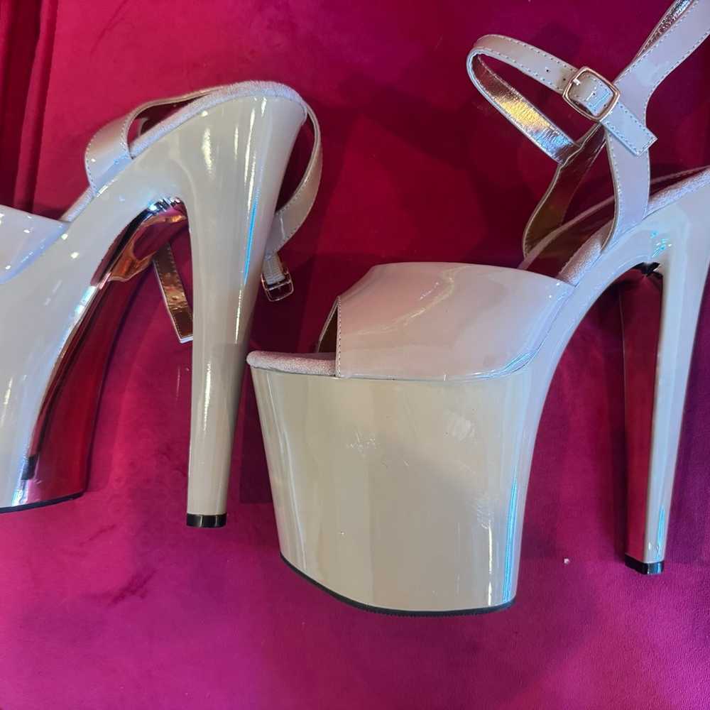 New Pleaser Tan Heels Size 12 - image 3