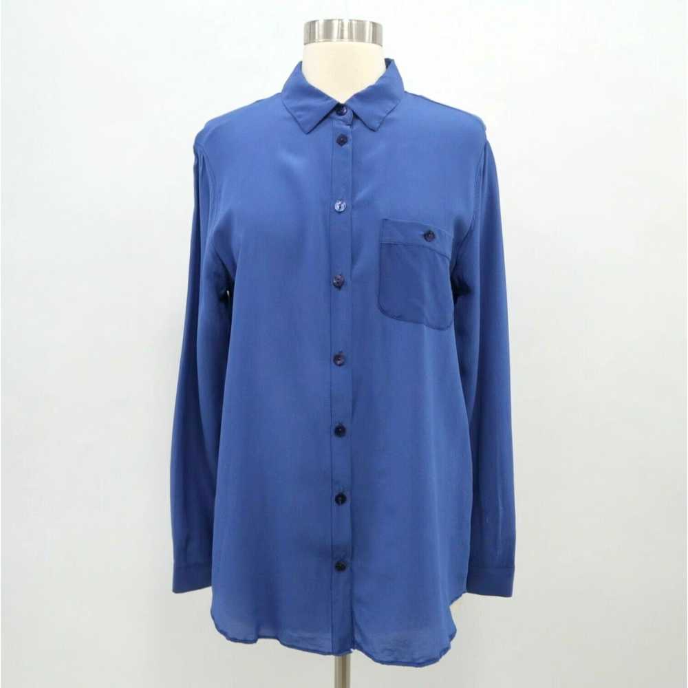 Vintage Sunad Silk Blouse Button-Up Shirt Womens … - image 1