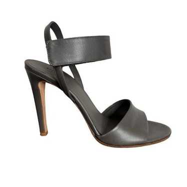 Vince Genna Double-Strap Leather Sandal - Dark Gr… - image 1