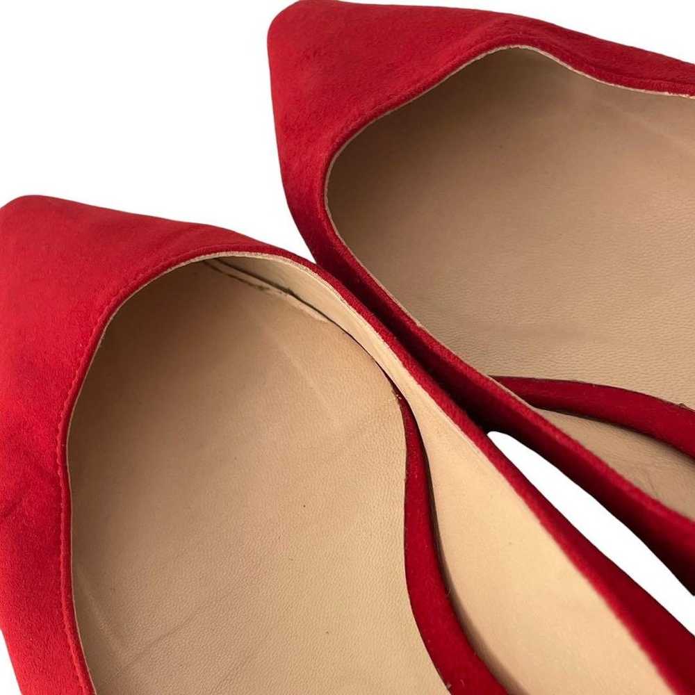 JIMMY CHOO Red Pumps Shoes Low Heel - image 7