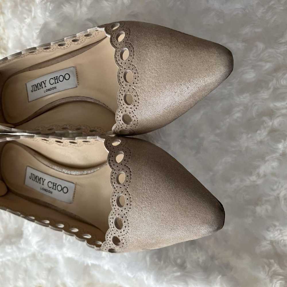 【Like New】JIMMY CHOO Suede Pumps Beige 23.5 - image 10