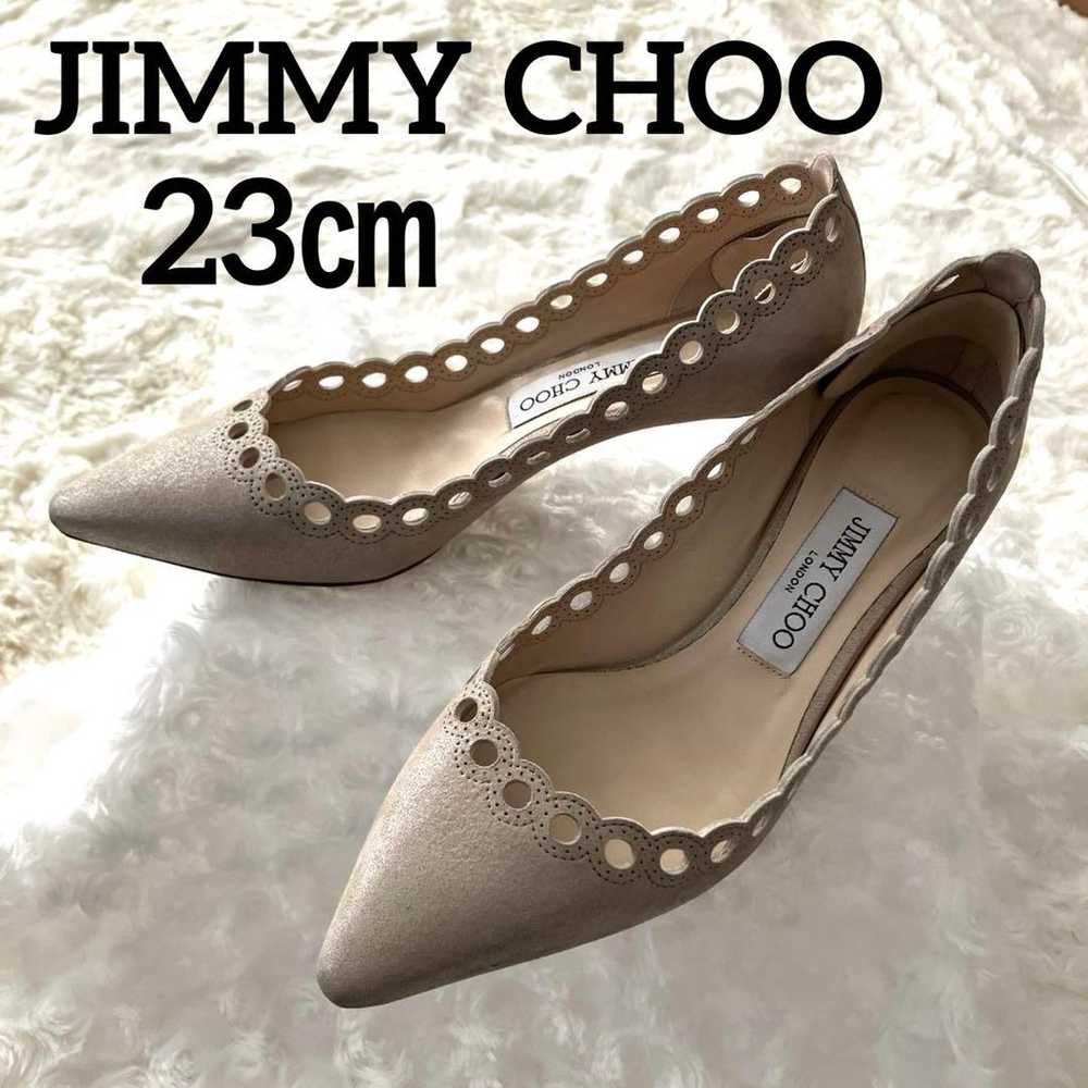 【Like New】JIMMY CHOO Suede Pumps Beige 23.5 - image 1