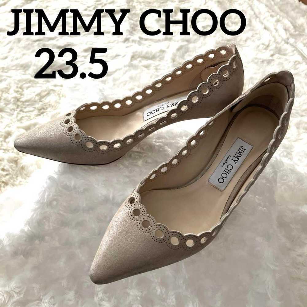 【Like New】JIMMY CHOO Suede Pumps Beige 23.5 - image 1