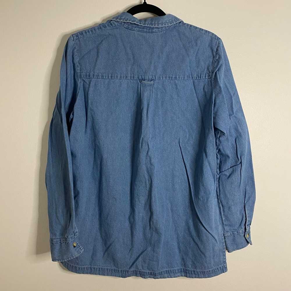 Vintage Blair Women's Size Med Denim Button Up Am… - image 5