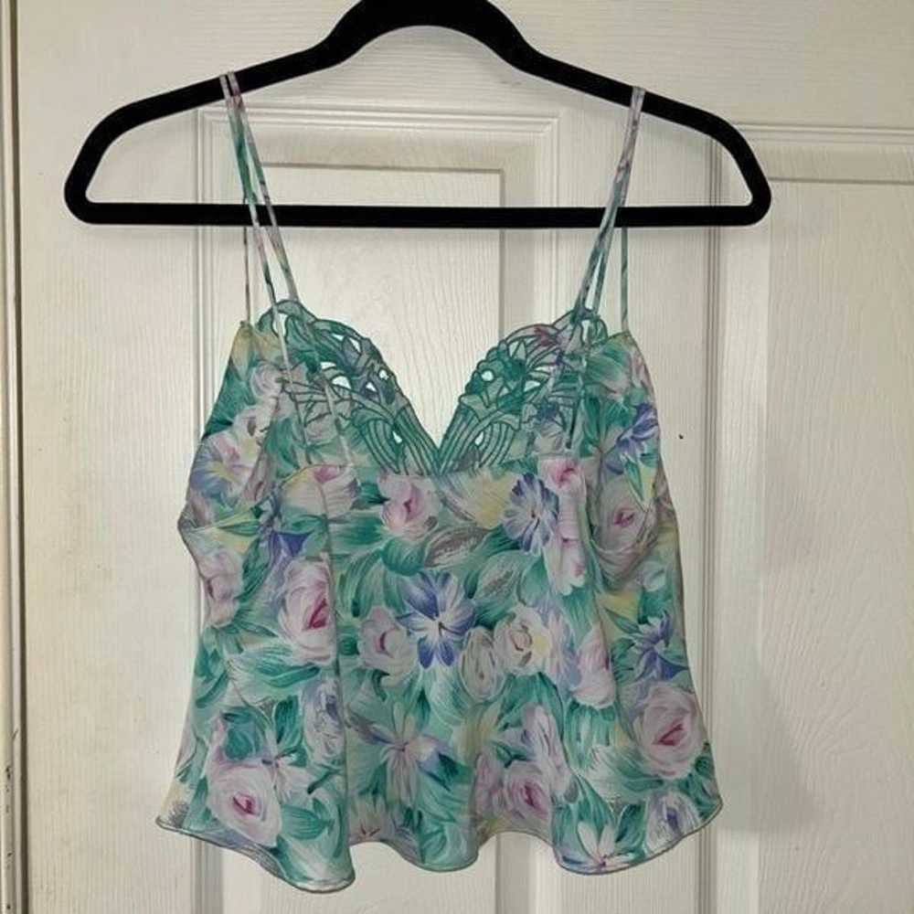 Vintage Victoria’s Secret Floral Print Crop Camis… - image 6