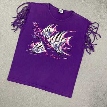 Vintage 90s fish animal T-shirt - image 1