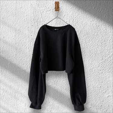 SHEIN Ladies Long Sleeve Cropped Top Black M Wint… - image 1