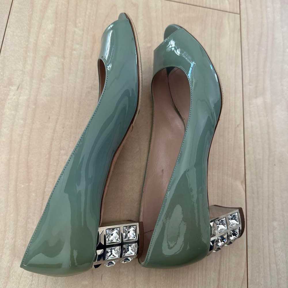 Miu Miu Green Enamel Pumps - image 2