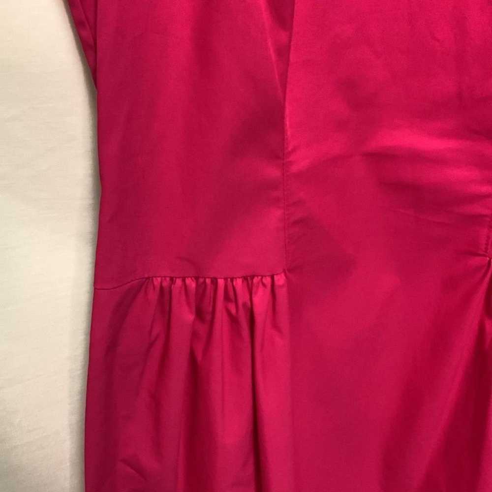 Elie Tahari Pink Ruffled V-Neck Sleeveless Knee L… - image 5