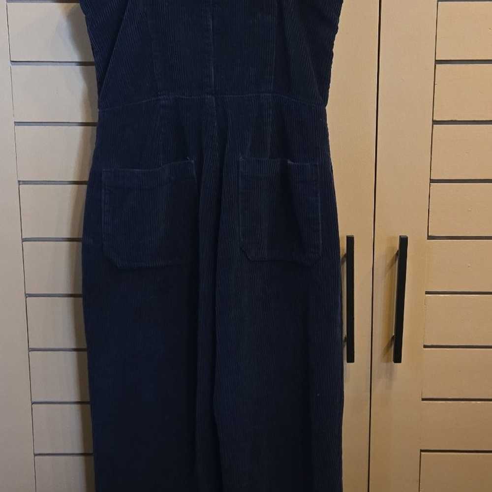 Free People Blue Corduroy Jumpsuit size 4 - image 5