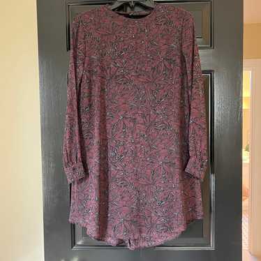 Burgundy Astr The Label Floral Dress - image 1