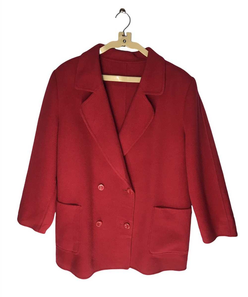 Burberry × Streetwear Burberry red wool jacket - image 1