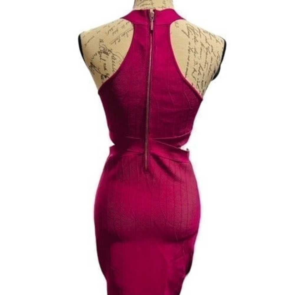 GUESS Bodycon Dress Cut-Out Waist Ribbed Sleevele… - image 7