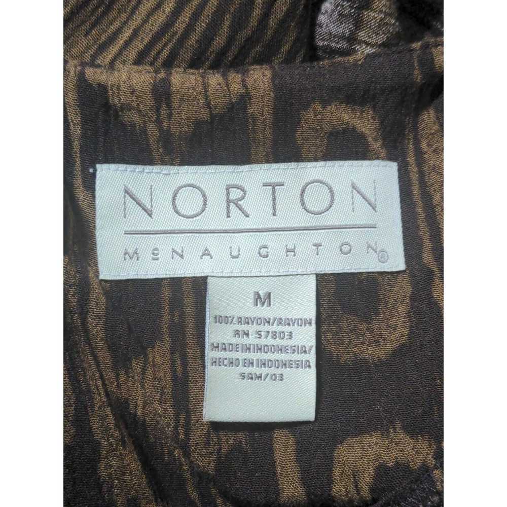 Norton McNaughton Maxi Dress Women M Brown Rayon … - image 12