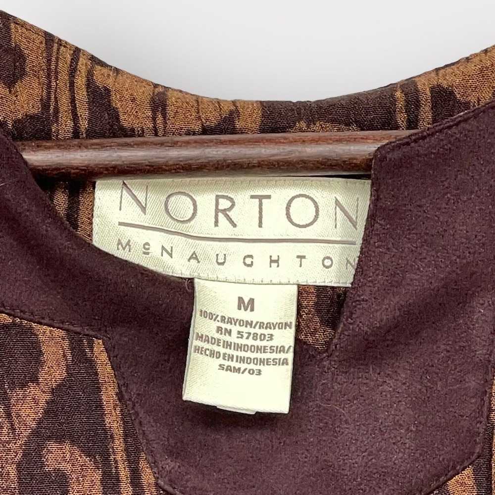 Norton McNaughton Maxi Dress Women M Brown Rayon … - image 4