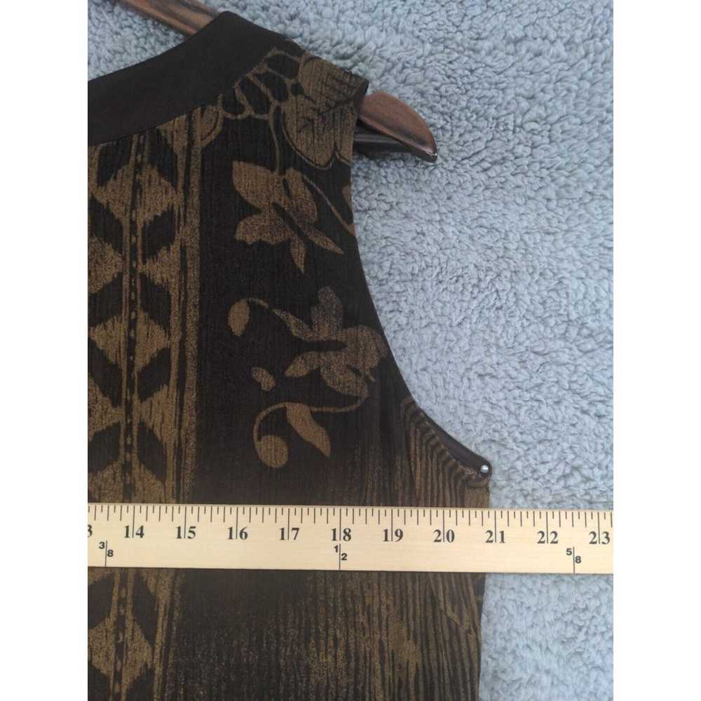 Norton McNaughton Maxi Dress Women M Brown Rayon … - image 6