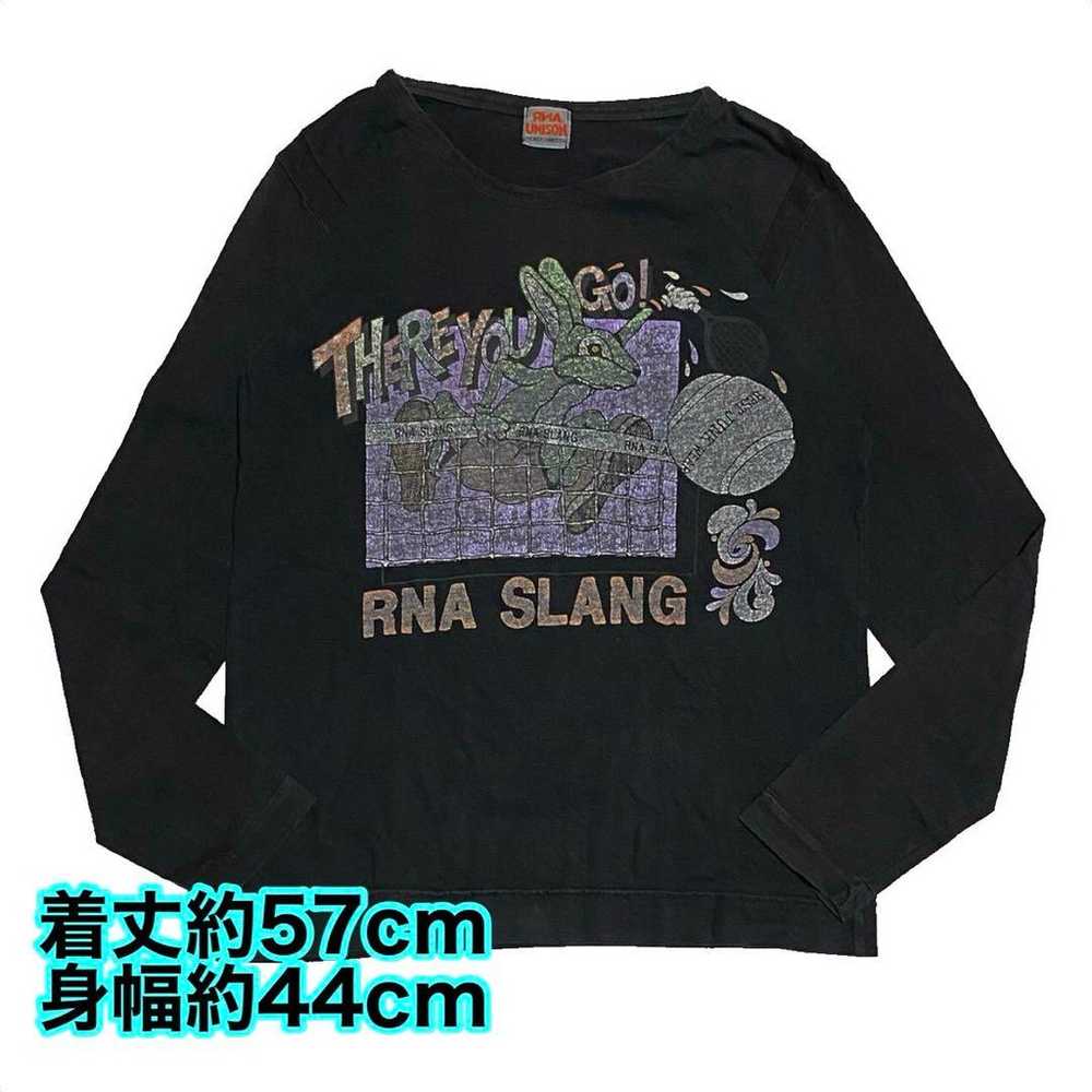 RNA SLANG Long Sleeve T-Shirt M Rabbit Long T-Shi… - image 2