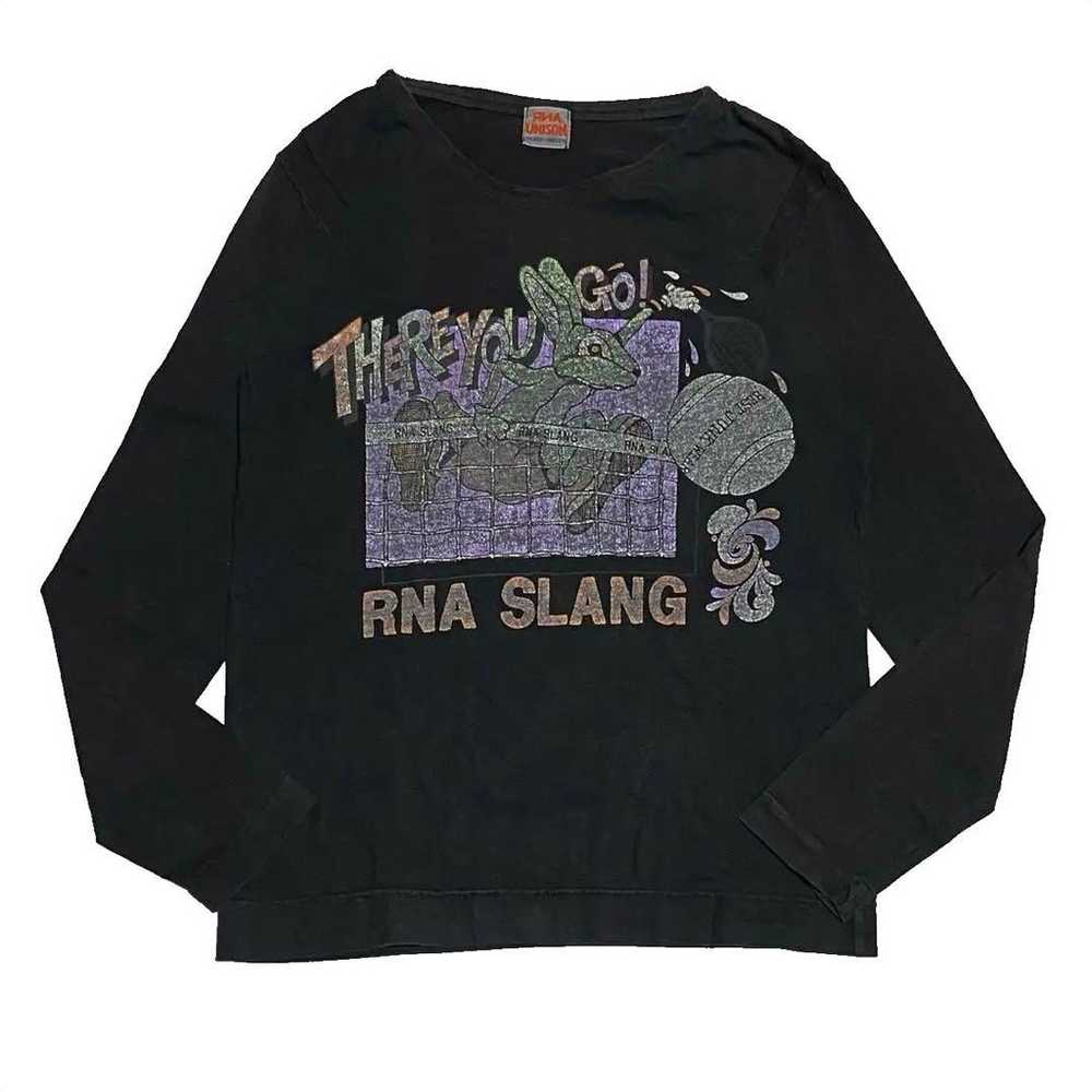 RNA SLANG Long Sleeve T-Shirt M Rabbit Long T-Shi… - image 3