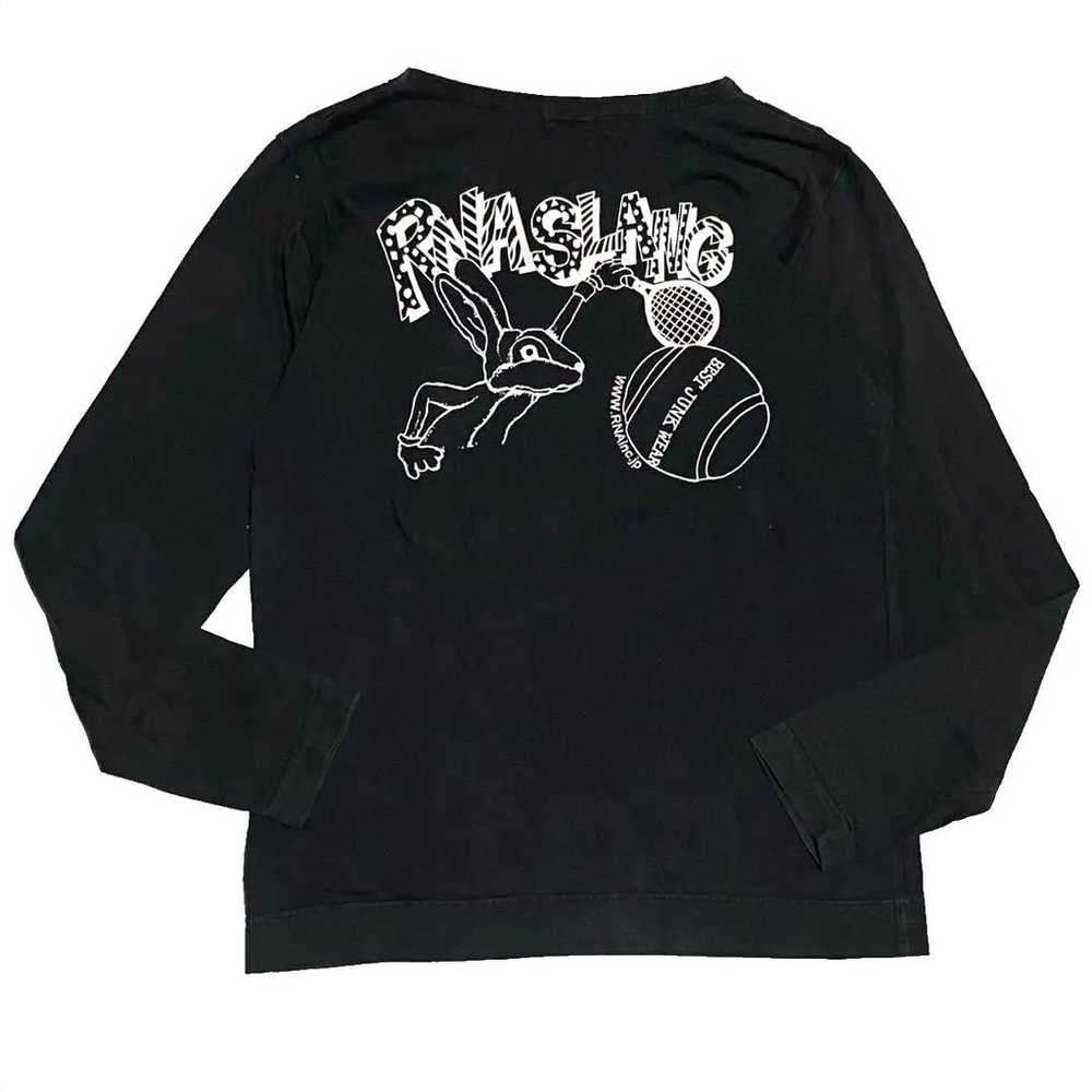 RNA SLANG Long Sleeve T-Shirt M Rabbit Long T-Shi… - image 5