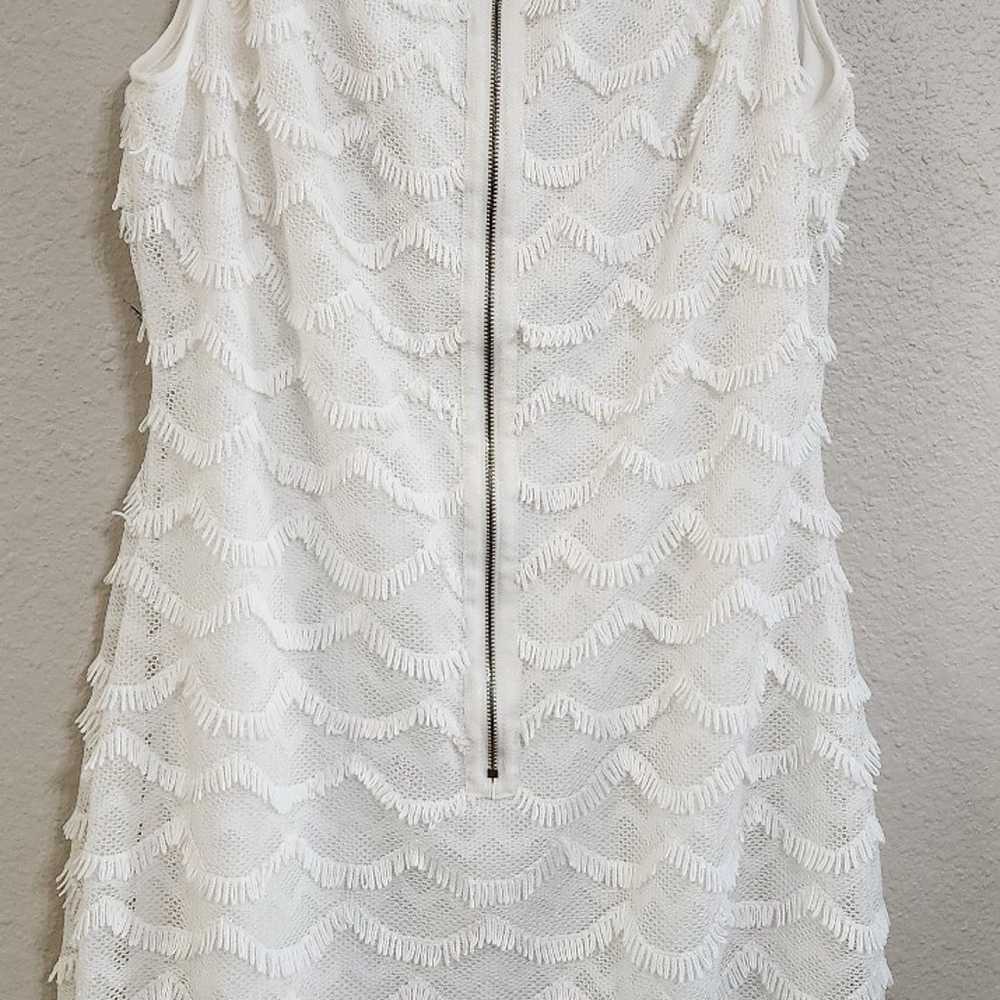 Guess ivory fringe dress size 12 - image 5