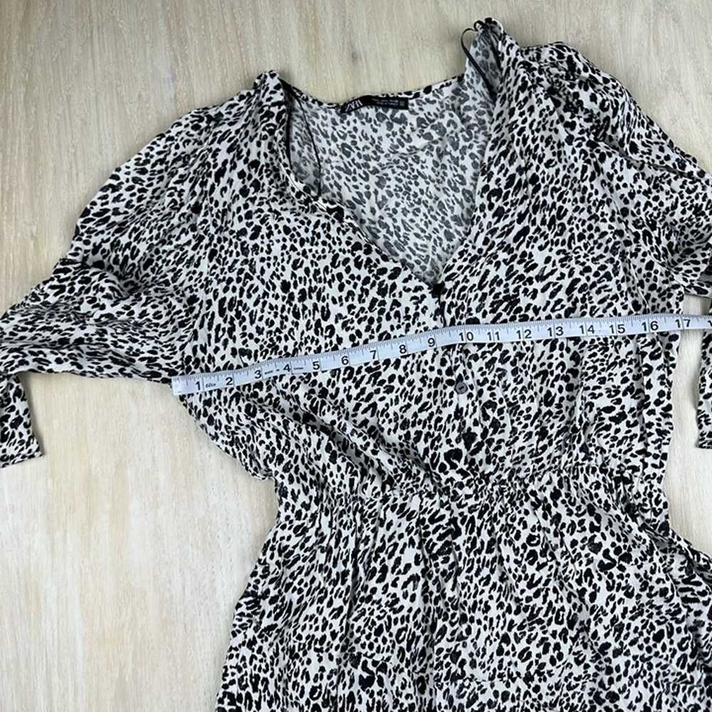 Zara Animal Cheetah Leopard Print Mini Tiered Chi… - image 10