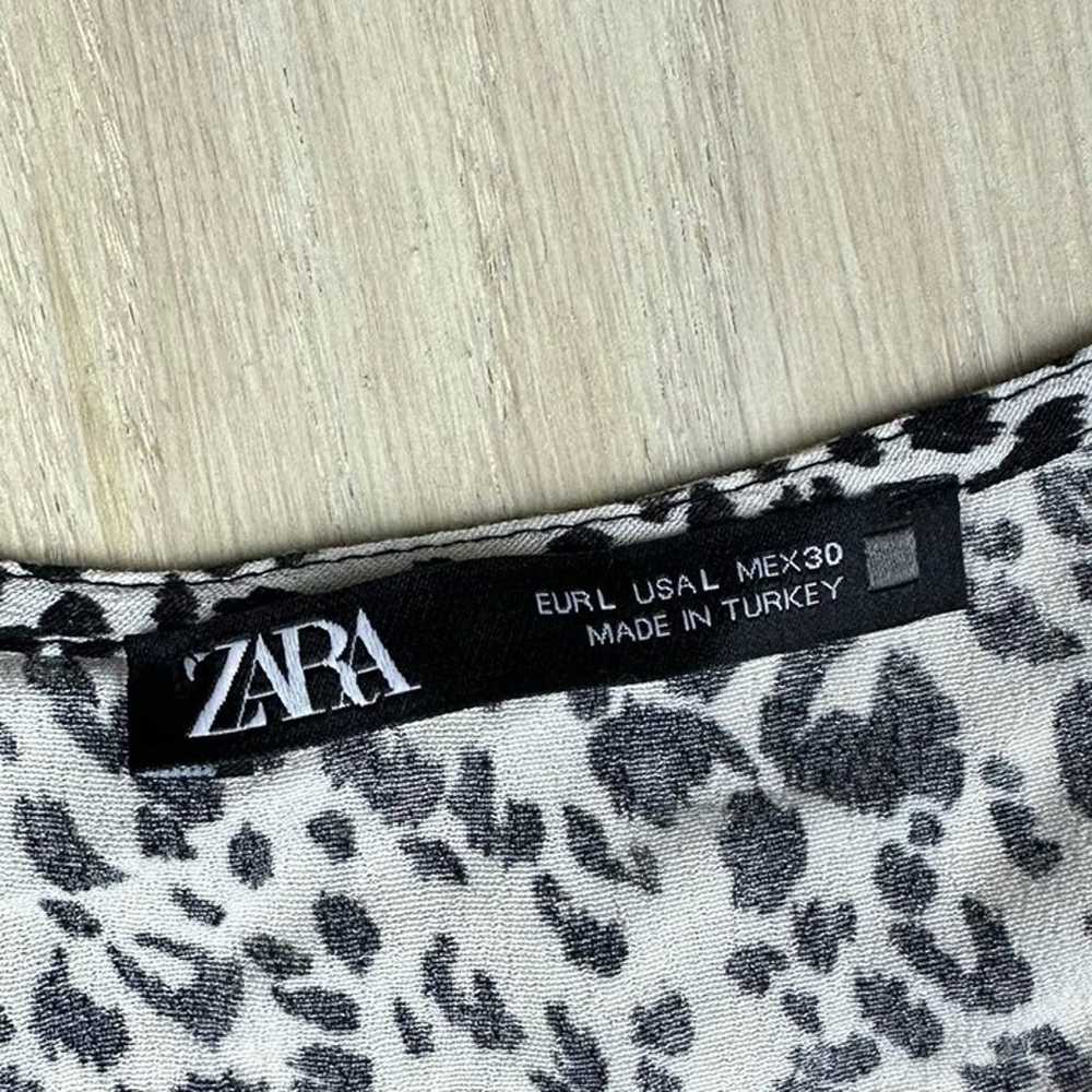 Zara Animal Cheetah Leopard Print Mini Tiered Chi… - image 12