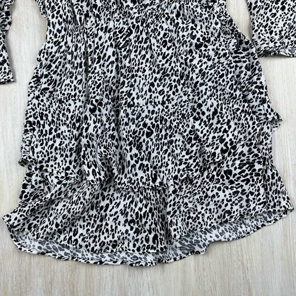 Zara Animal Cheetah Leopard Print Mini Tiered Chi… - image 3