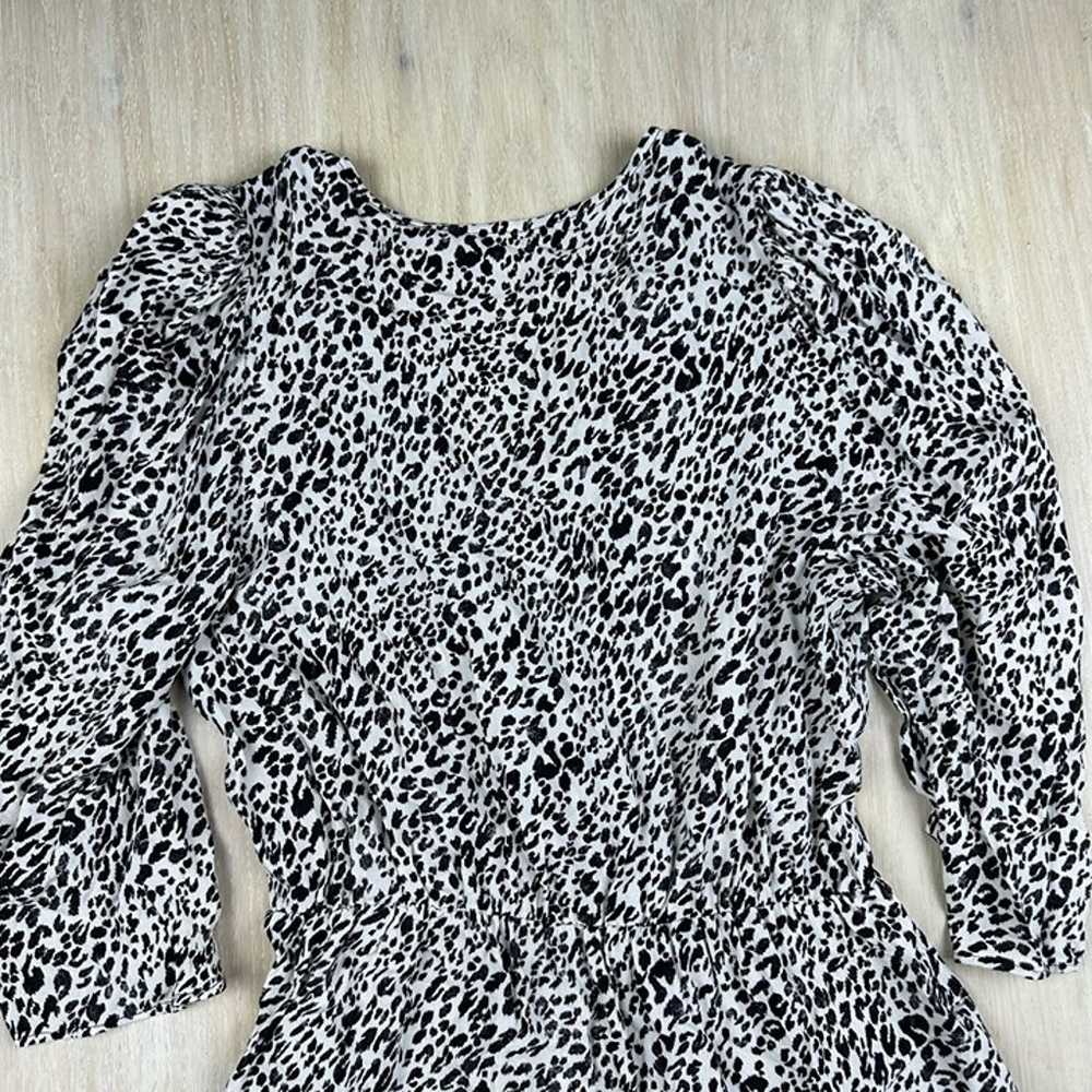 Zara Animal Cheetah Leopard Print Mini Tiered Chi… - image 7