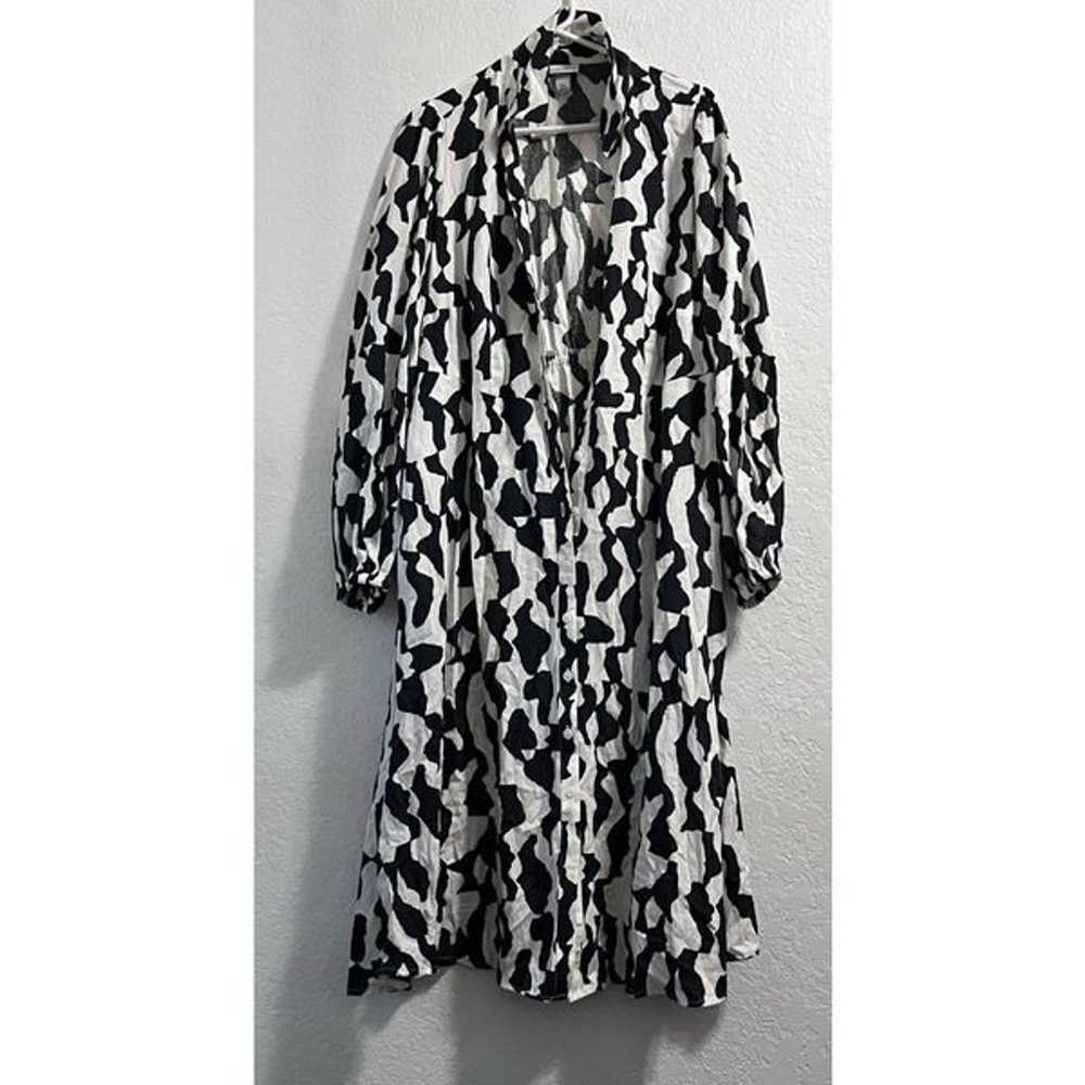 Ava Viv Dress Size 2x Black And White midi - image 1