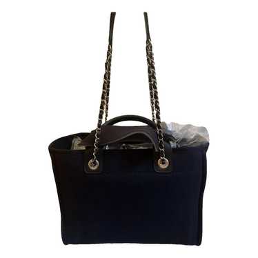 Chanel Deauville Chain cloth tote