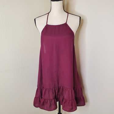 Free People Slip Dress Burgundy Size Small