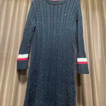 TOMMY HILFIGER Cable Knit Dress M Navy