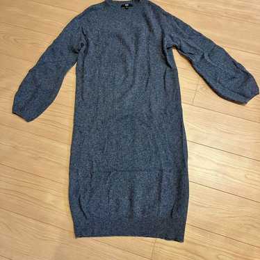 Gray knit dress, size M, UNIQLO. - image 1