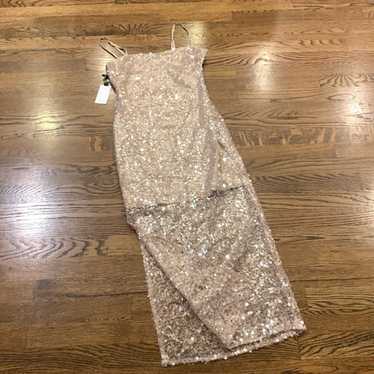 ASTR the Label NWOT gold sequin dress, s