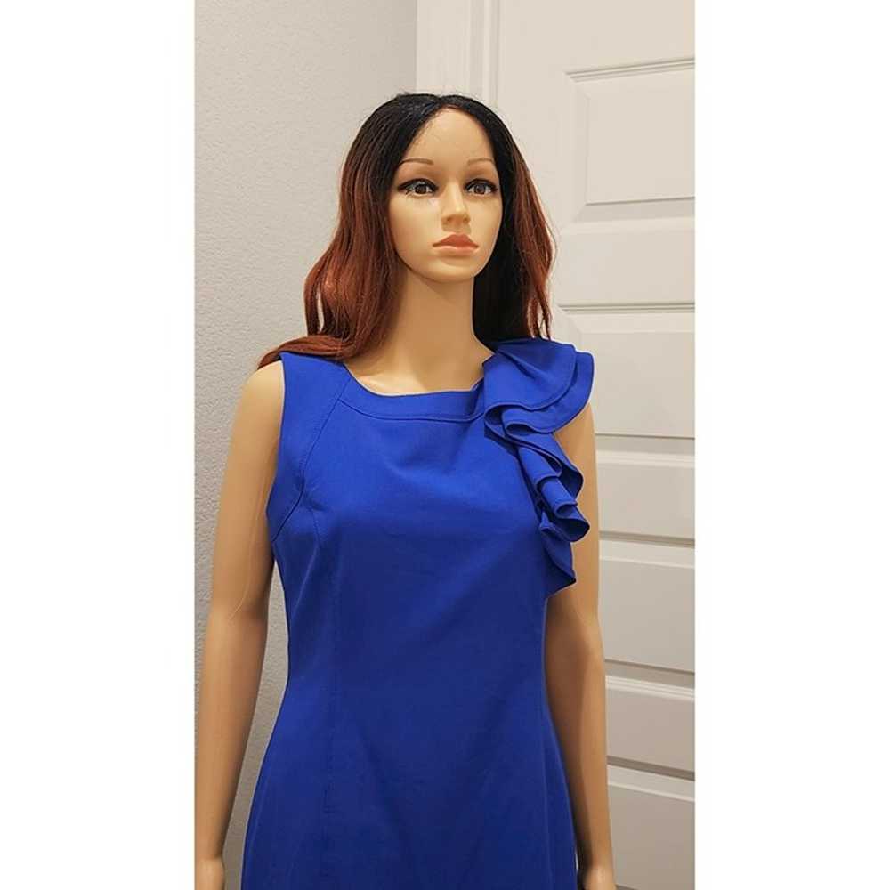 Royal Blue, Calvin Klein, Ruffled Shoulder Pre-ow… - image 2